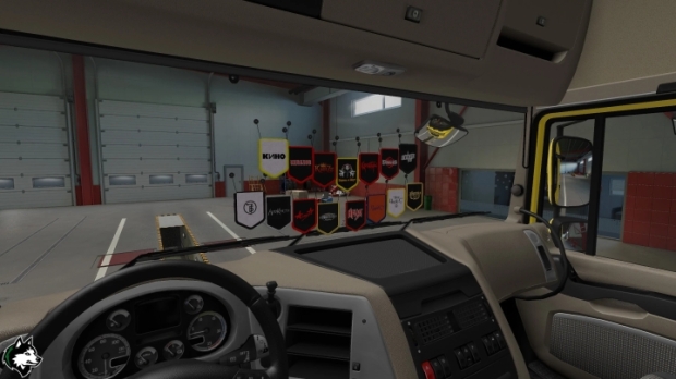 ETS2 - Pack of Pennants of Soviet and Russian Rock Bands V1.0