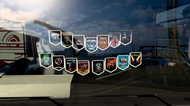 ETS2 - Pack of Pennants Rock Bands 2 V1.0
