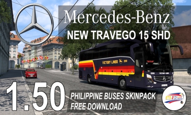 ETS2 - Philippine Buses Skinpack for Mercedes-Benz Travego 15 SHD V1.1