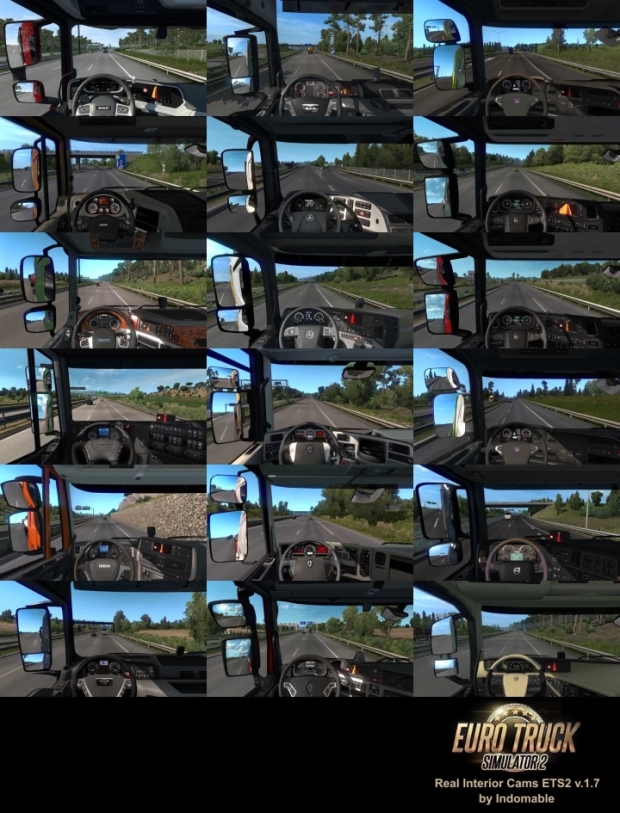 ETS2 - Real Interior Cams V1.8