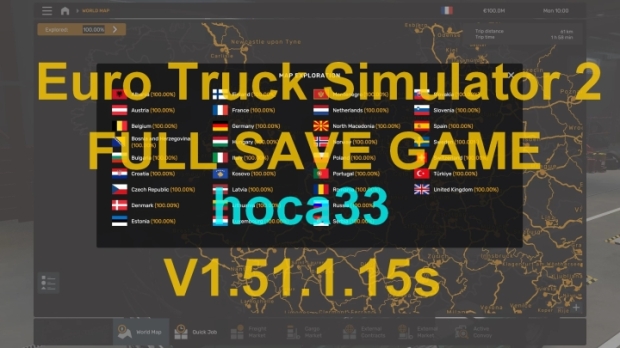 ETS2 - Save Game V1.51.1.15s