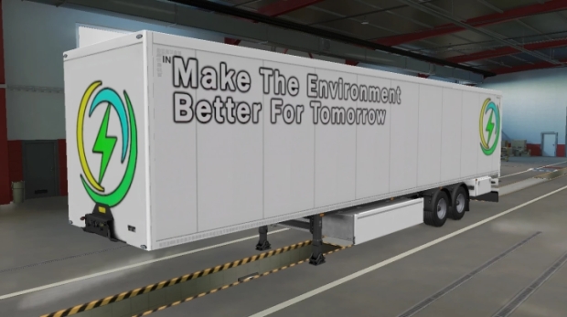 ETS2 - Save The Environment Better For Tomorrow Trailer Skin and Mudflap V1.0