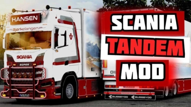 ETS2 - Scania S580 Hansen + Bussbygg BDF Trailer