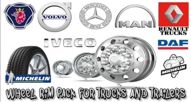 ETS2 - Wheel Rim Pack for Trucks and Trailers V2.2