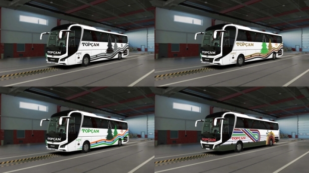 ETS2 - 2023 MAN Lions Coach Topcam Pack V1.0
