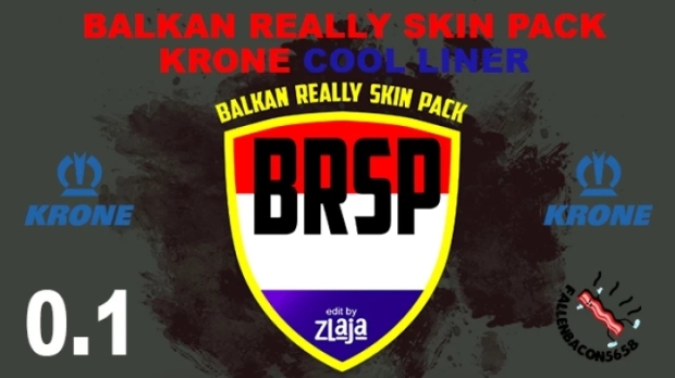 ETS2 - BRSP Balkan Really Skin Pack for Krone Cool Liner V1.0