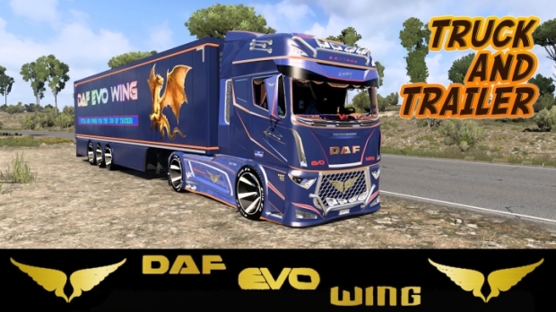 ETS2 - Daf Evo Wing V12 + Trailer V1.52