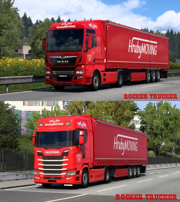 ETS2 - HrubyMOVING S.R.O. Skin Pack V1.0