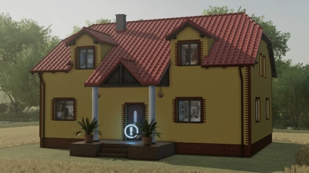 FS22 - Modern Yellow Farmhouse V1.0