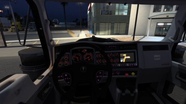 ETS2 - Red Interior for W900 V1.0