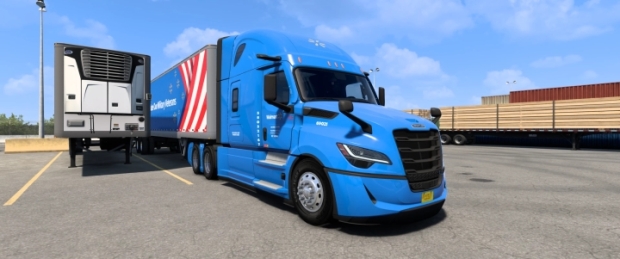 ATS - SCS Trailer 53 Walmart Skin Blue