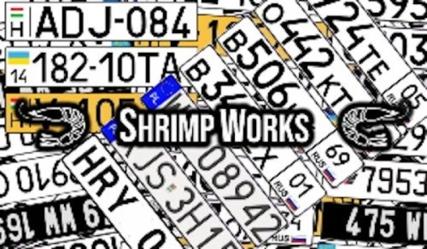 ETS2 - Shrimp Works License Plate Pack V1.0