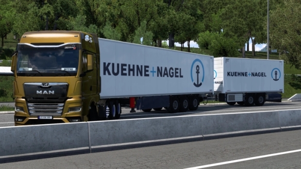 ETS2 - Skin Kuehne + Nagel Schmitz Cargobull S.KO Cool V1.0