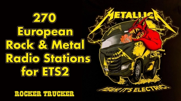 ETS2 - 270 Rock & Metal Radio Stations V1.0