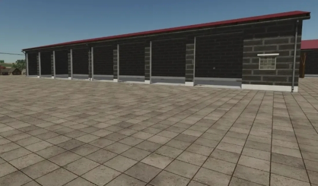 FS25 - 8 Door Garage V1.0