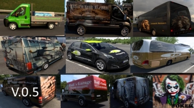 ETS2 - AI Traffic Vehicle Paint-Job Pack V0.5