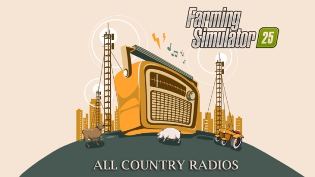 FS25 - All Country Radios V1.0