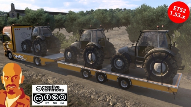 ETS2 - BDF Flatbed Trailer Lupal V4.0