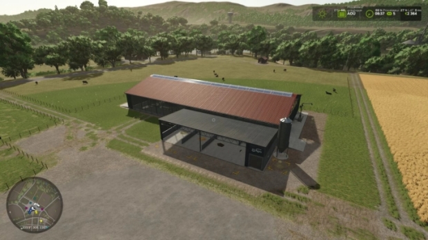 FS25 - Cow Barn with Feeding Robot V1.0