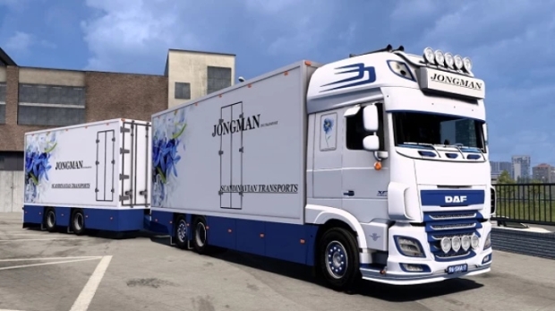 ETS2 - DAF XF116 Flower Shuttle + Trailer V3.2