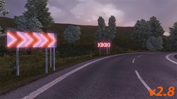 ETS2 - Dangerous Turn Lights V2.8