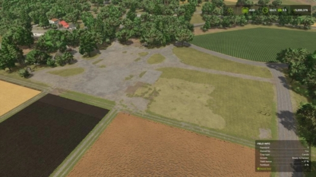 FS25 - Empty Farm lot Riverbend Springs V1.0