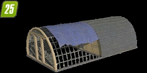 FS25 - Enclosure for Your Chickens 200 Places V1.0