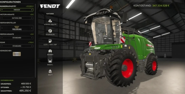 FS25 - Fendt Katana with Tank V1.0