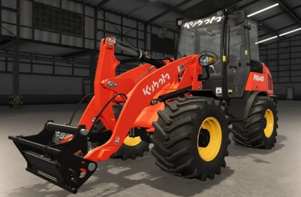 FS25 - Kubota R640 Wide Tires + Rim Color V1.0