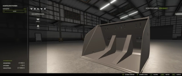 FS25 - Larger L120 Volvo High-Tip Bucket V1.0