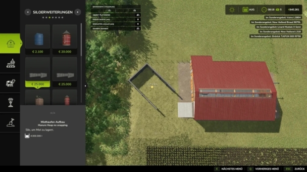 FS25 - Manure Heap Without Grid Lock V1.0
