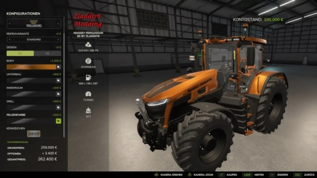 FS25 - Massey Fergusson 9S V1.0