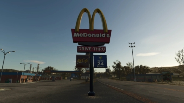 FS25 - McDonalds Drive-Thru Sign V1.0