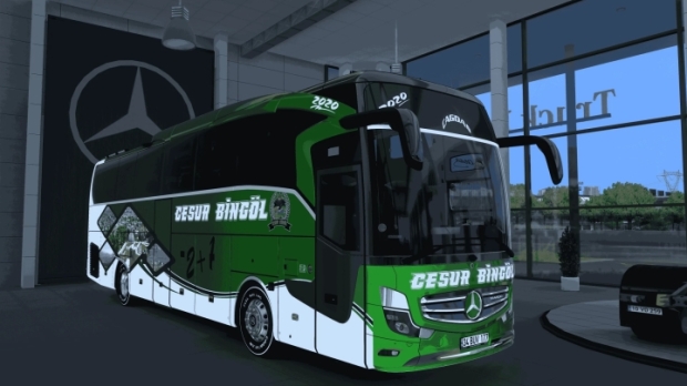 ETS2 - Mercedes-Benz Travego 15 SHD E6 Oz Hasbingol ve Cesur Bingol Skinpack V2.0