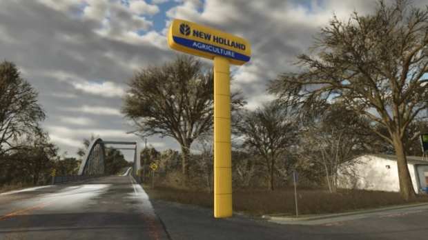 FS25 - New Holland Dealer Signboard V1.0