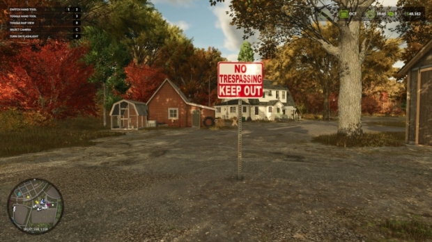 FS25 - No Trespassing Sign V1.0