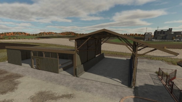 FS25 - Old Barn With Shelter V1.0