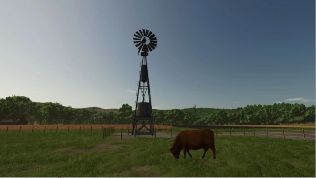 FS25 - Old WindWheel Free Water V1.0