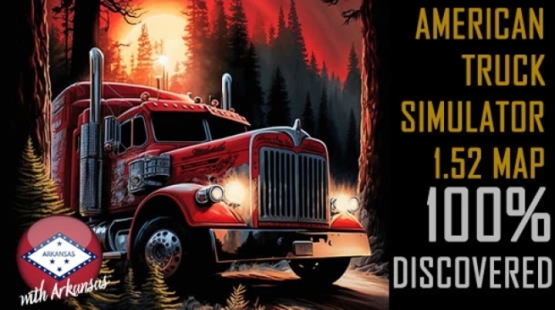 ATS - Opened Map in with All DLCs incl. Arkansas
