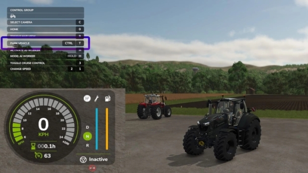 FS25 - Park Vehicle V1.0.0.1