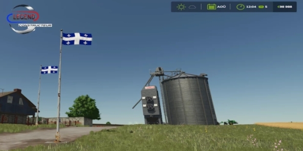 FS25 - Quebec Flag V1.0