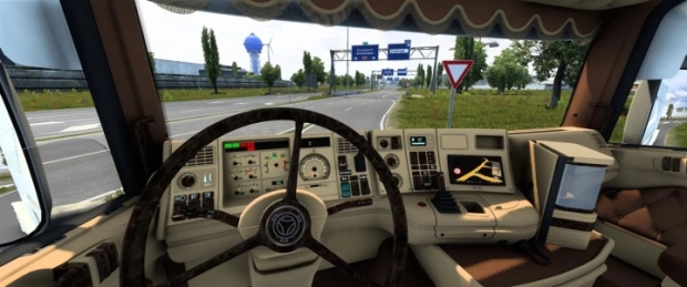 ETS2 - RJL 4Series Cream&Brown Interior V1.0