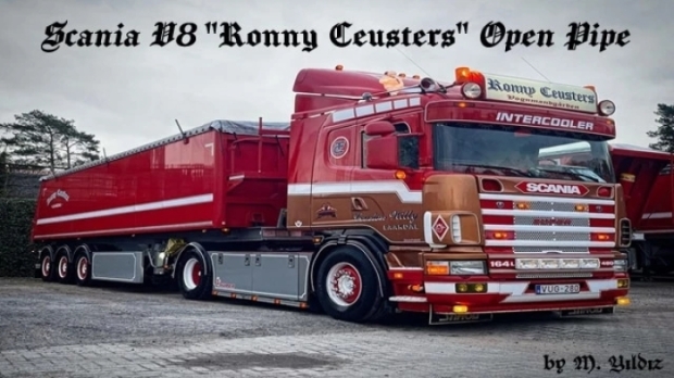 ETS2 - Scania V8 Ronny Ceusters Open Pipe V2.0