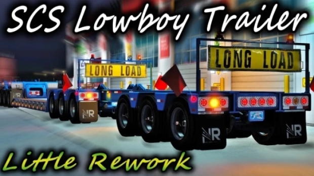 ATS - SCS Lowboy Trailer Little Rework V1.2