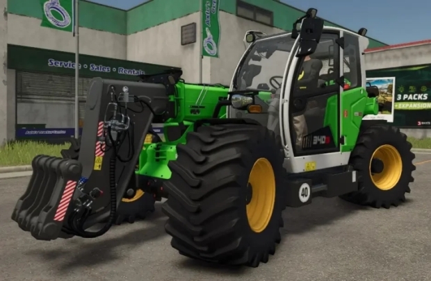 FS25 - Sennebogen 340G Wide Tires + Color Rims/Chassis V1.0