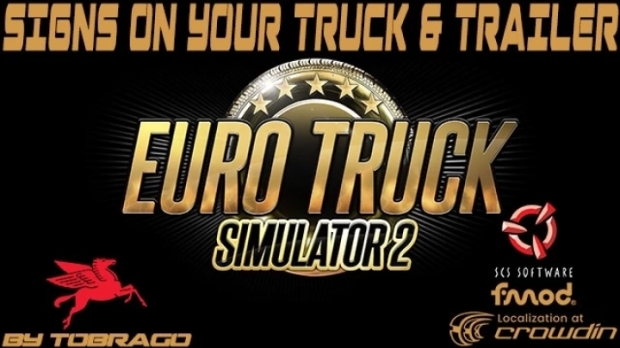 ETS2 - Signs on Your Truck and Trailer V1.0.5.0s