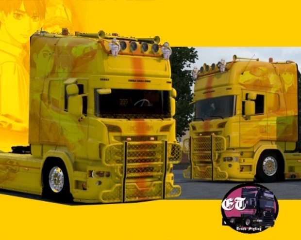 ETS2 - Skin Mf Ghost for Scania Jusee V1.0