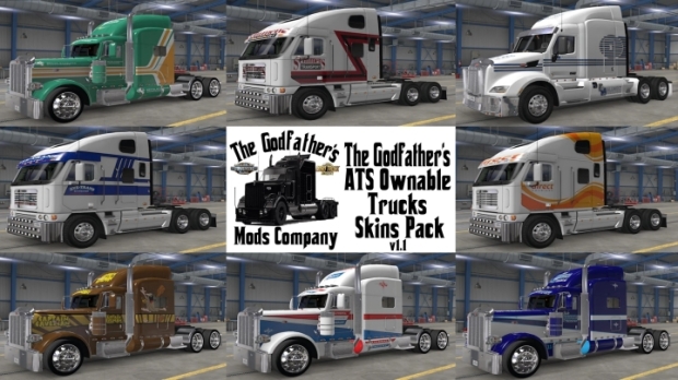 ATS - The Godfathers Ownable Trucks Skins Pack V1.1