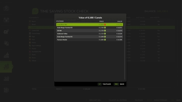 FS25 - Time Saving Stock Check V1.0