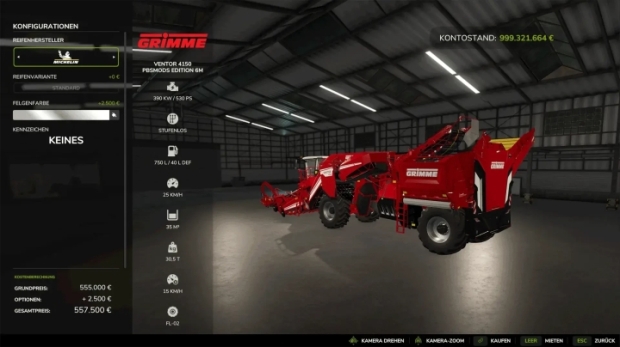 FS25 - Ventor 4150 PBSMods Edition 6M V1.0